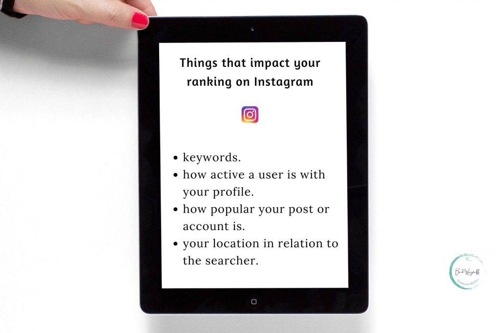 things that impact your ranking on Instagram

