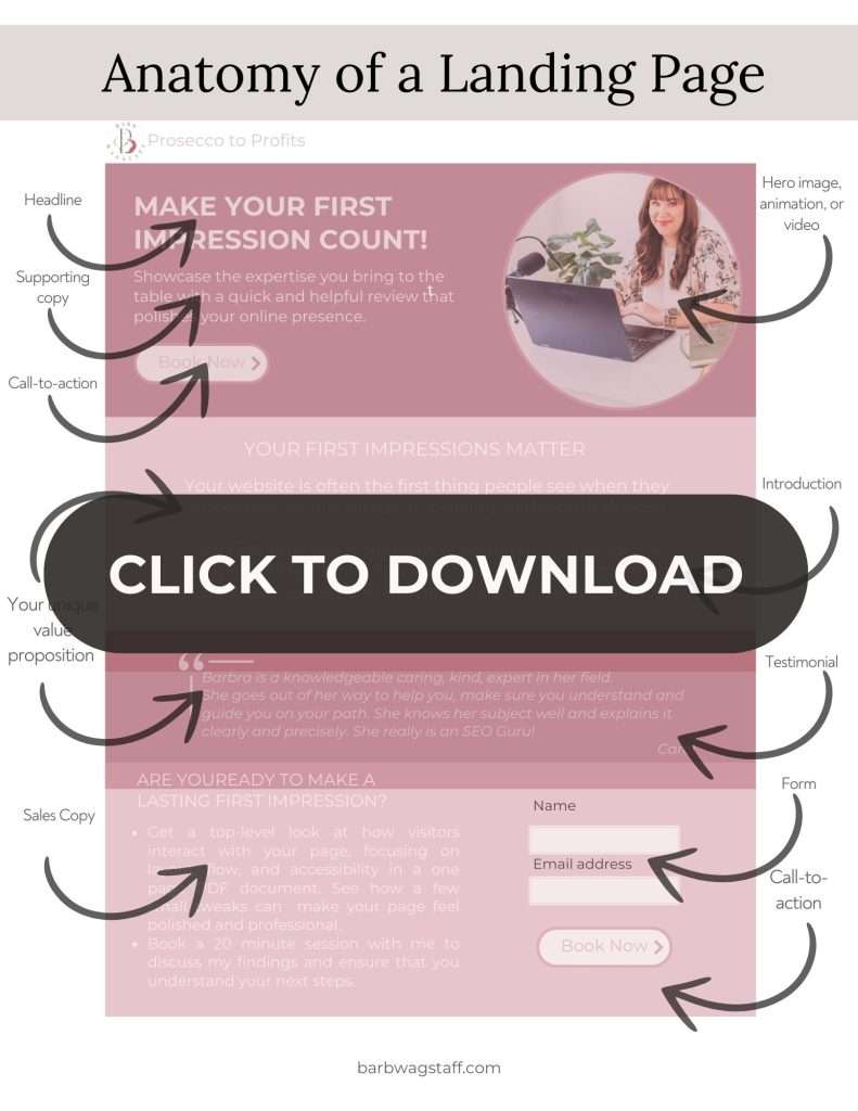 Anatomy of a Landing Page. Click to Download